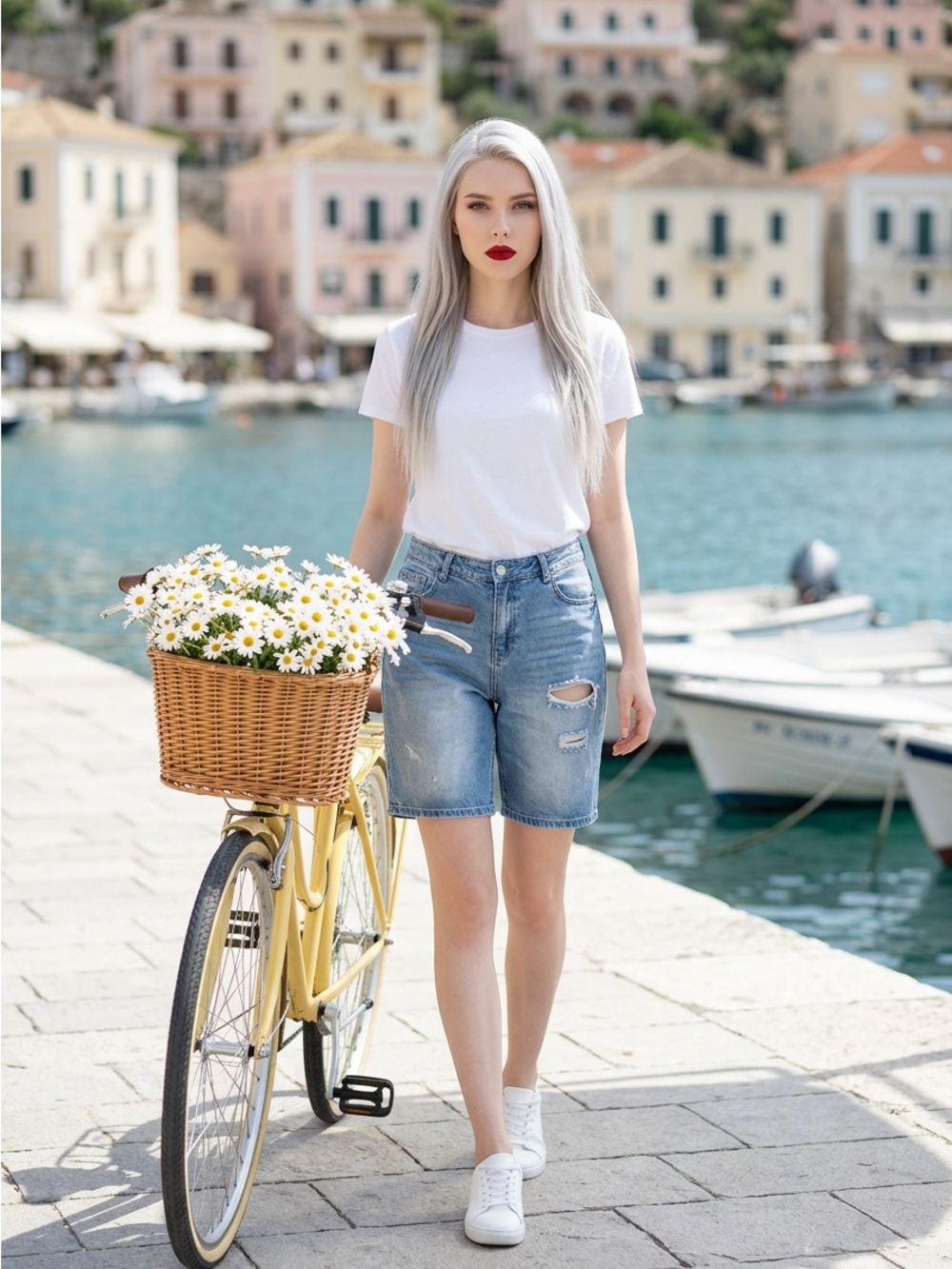 💙 Refuge Distressed Denim Bermuda Shorts | Size 13 | Light Wash Relaxed Fit